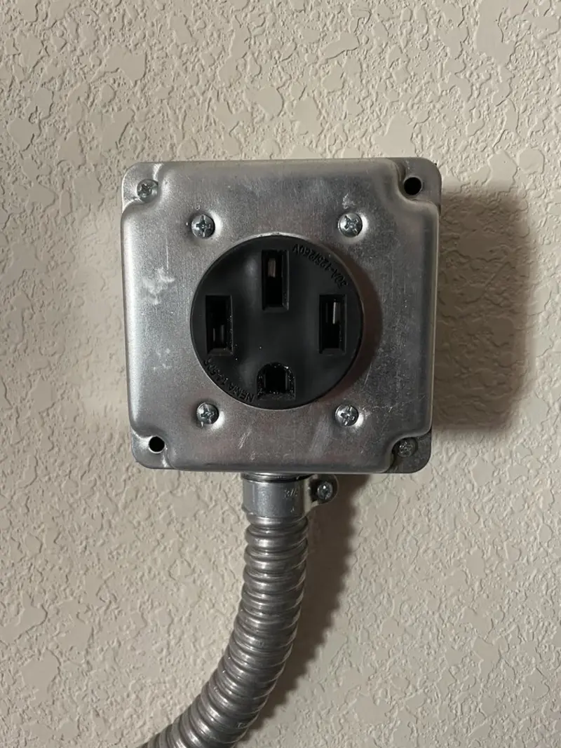 NEMA 14-50 outlet installed for Electrical Panel Upgrade in Rancho Palos Verdes