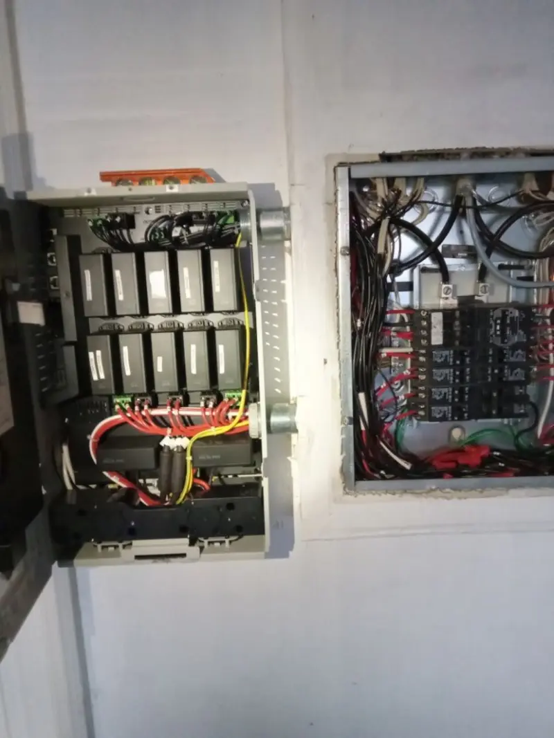 Electrical panel upgrade completed for Security Camera Wiring in Rancho Palos Verdes